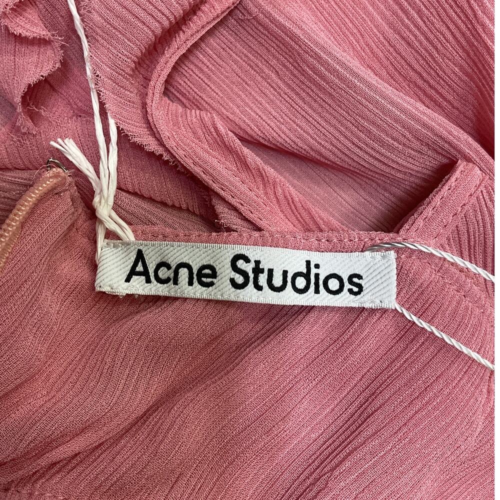 Acne Studios Ruffled Pink Strap Top Size 38 NWT - Picture 4 of 4